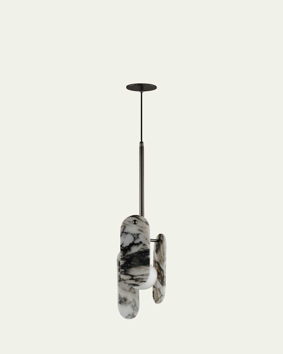 Nina Magon Design from Studio M Megalith Cord Hung Pendant Striae Arya